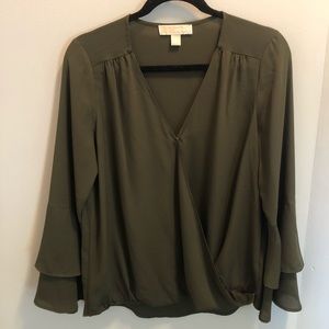 Michael Kors Deep Green Top